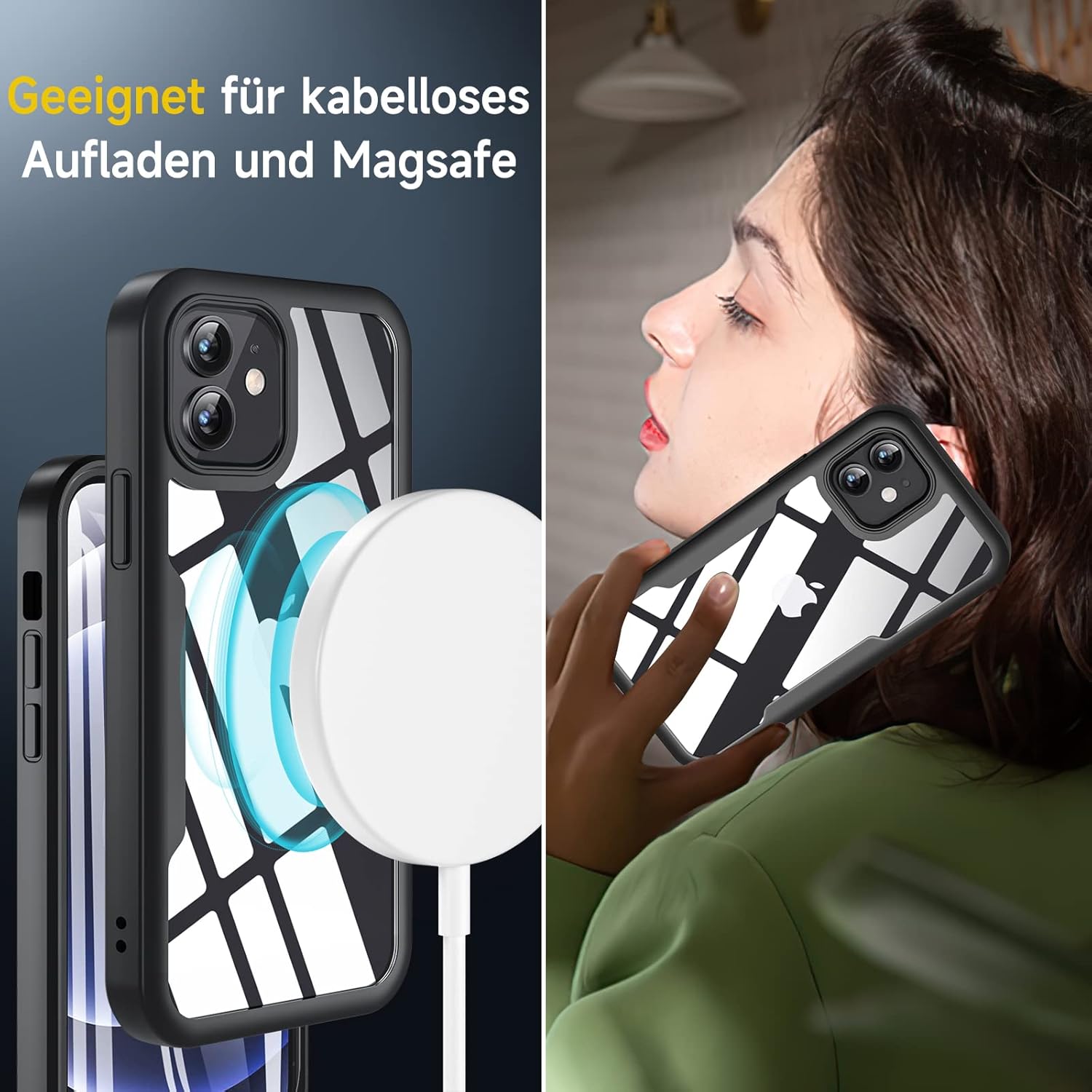iPhone 12 / 12 Pro celotelové 360° púzdro čierne