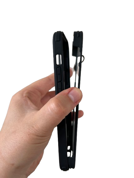 iPhone 12 / 12 Pro celotelové 360° púzdro čierne s krytkou fotoaparátu
