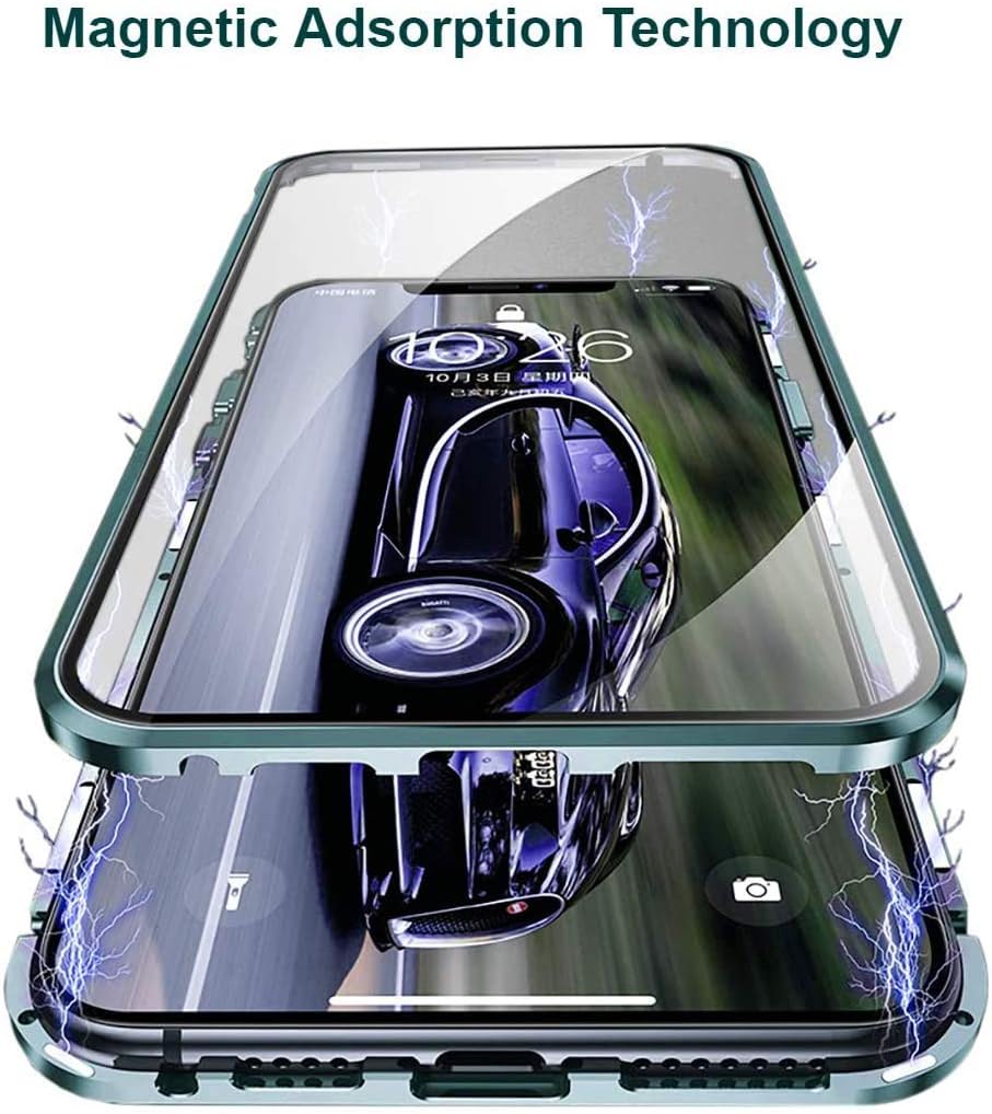 iPhone 12 Pro Max celotelové magnetické 360° púzdro strieborné