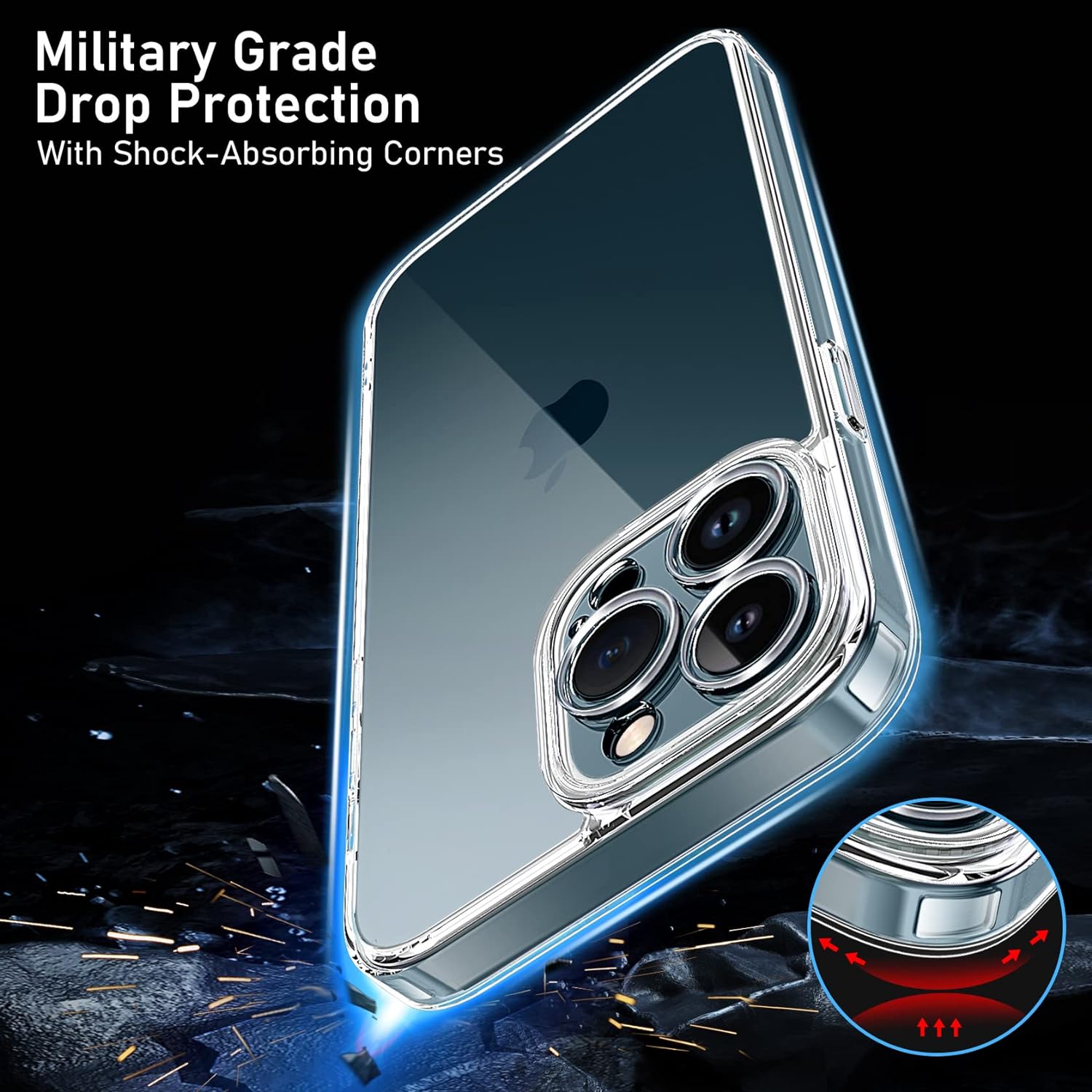 iPhone 12 Pro Max zadné púzdro priehľadné extra pevné