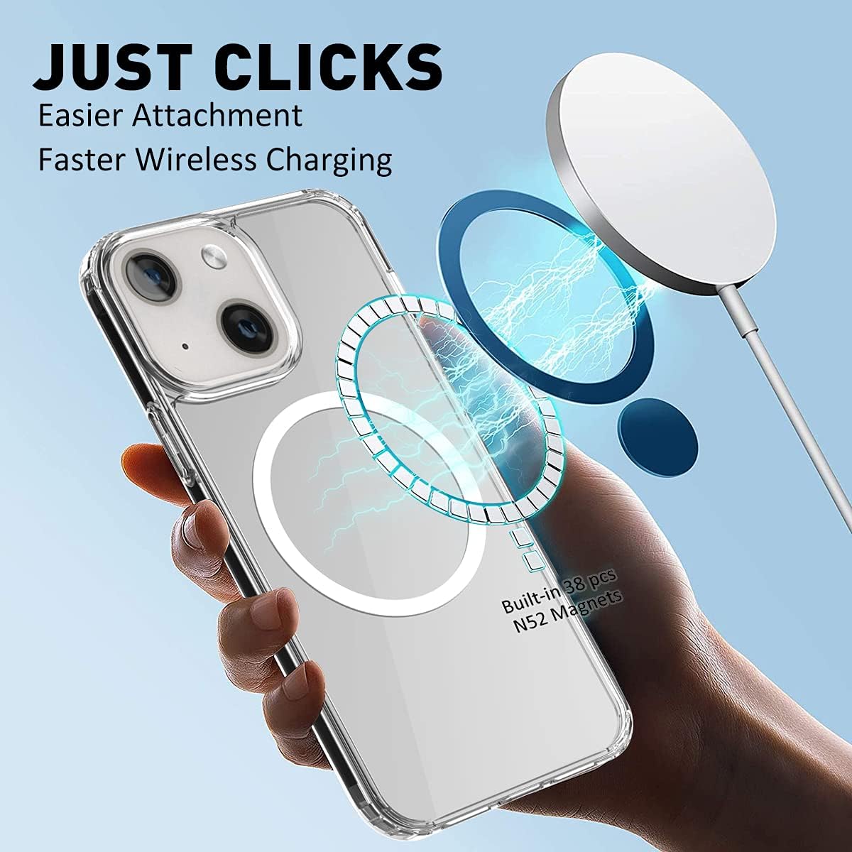 iPhone 13 / 14 6,1" zadné púzdro MagSafe priehľadné