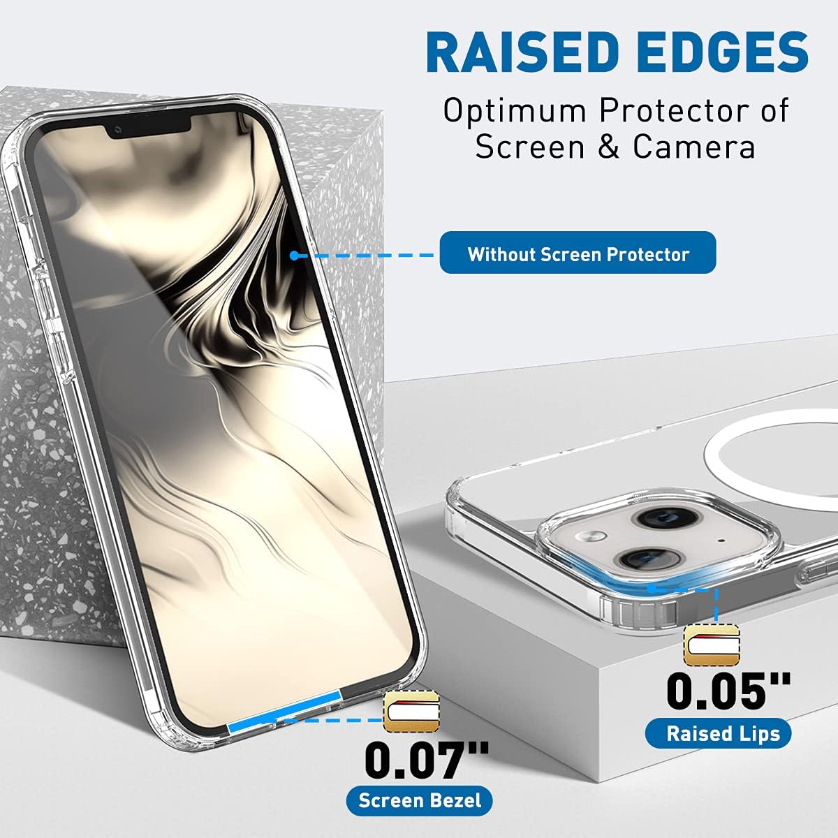 iPhone 13 / 14 6,1" zadné púzdro MagSafe priehľadné