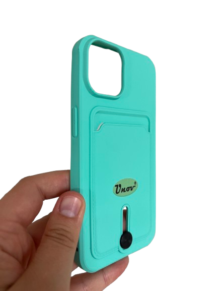 iPhone 13 / 14 púzdro Card tyrkys