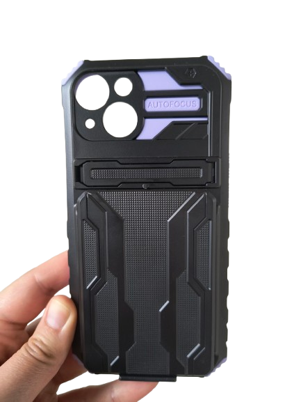 iPhone 13 / 14 zadné púzdro Armor Card čierno fialové