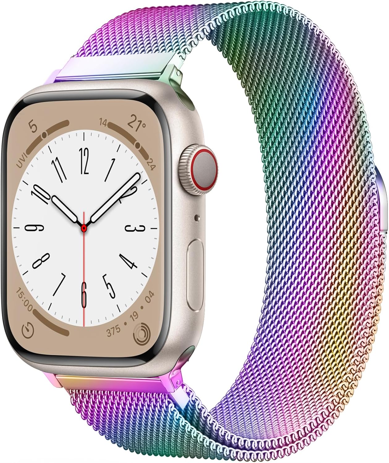 Apple Watch 49mm / 46mm / 45mm / 44mm / 42mm kovový remienok multicolor