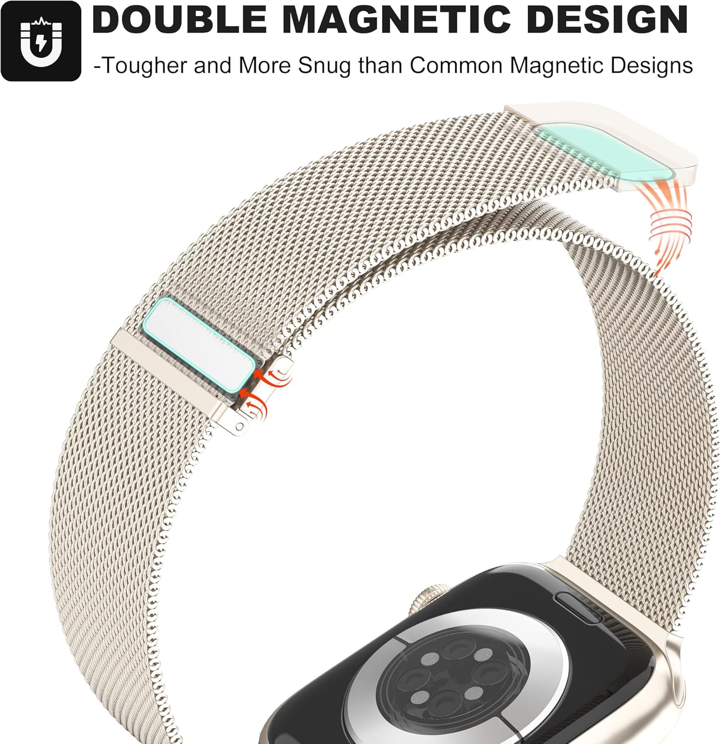 Apple Watch 49mm / 46mm / 45mm / 44mm / 42mm kovový remienok strieborný