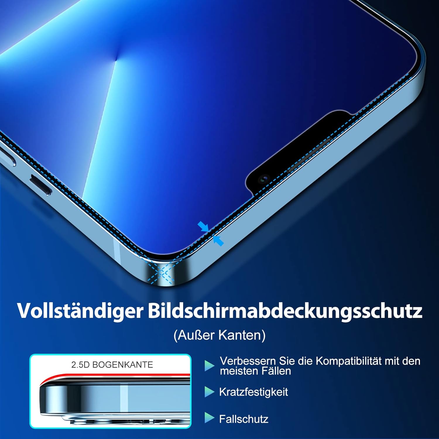 iPhone 13 Pro Max ochranné sklo s aplikátorom 2ks v balení
