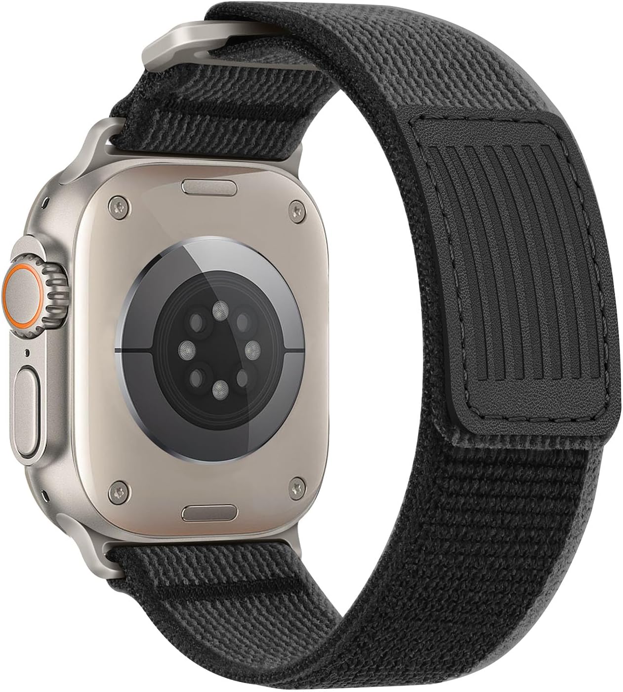 Apple Watch 49mm / 46mm / 45mm / 44mm / 42mm remienok nylonový čierno šedý M/L