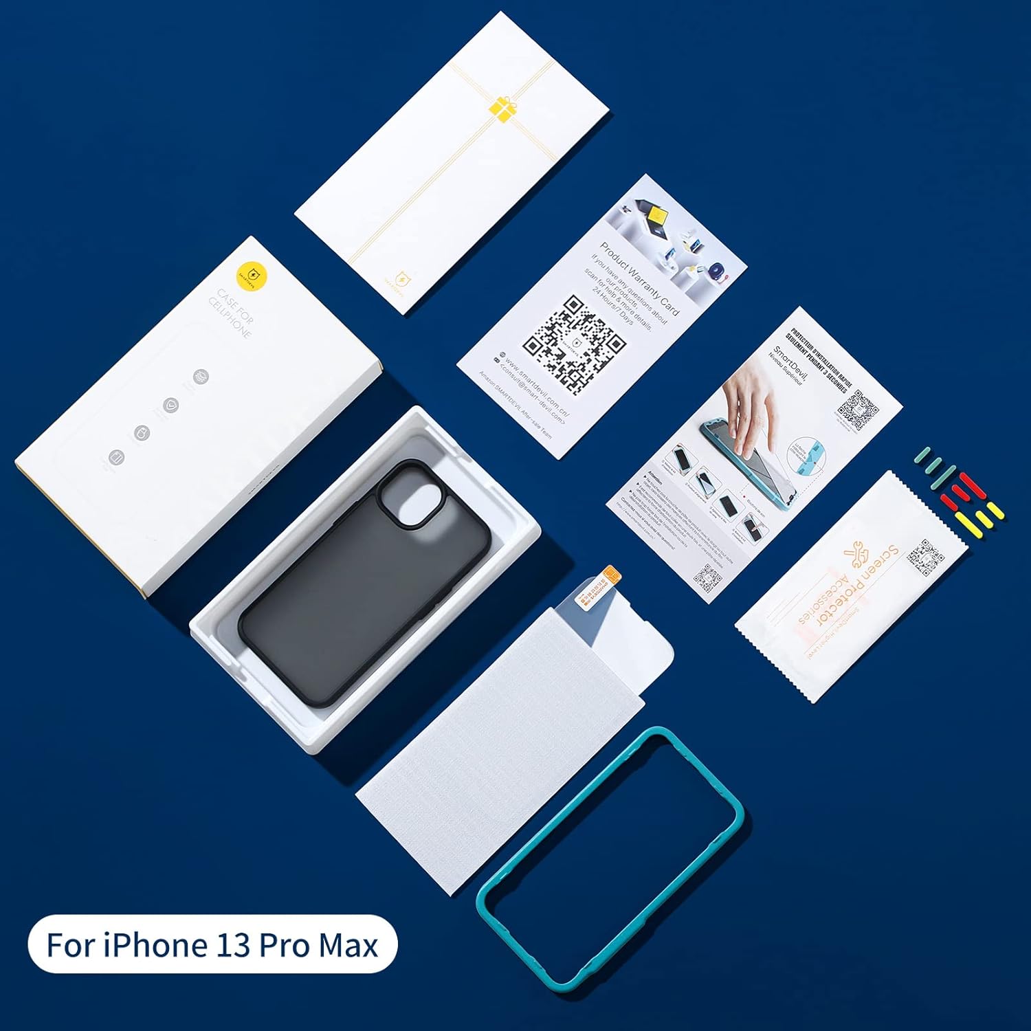 iPhone 13 Pro Max set púzdro + ochranné sklo na displej
