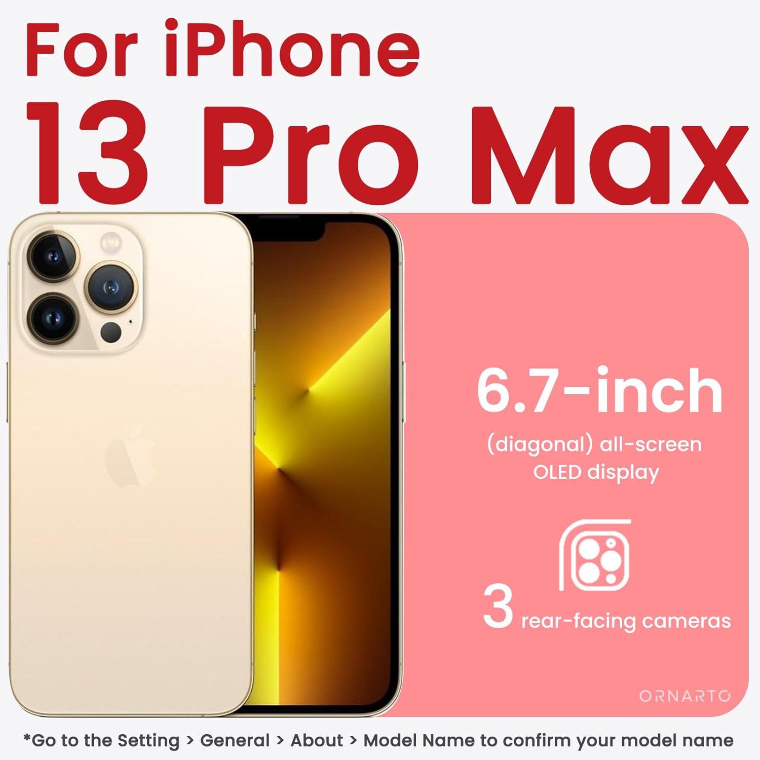 iPhone 13 Pro Max zadné púzdro Ornarto Soft ružové