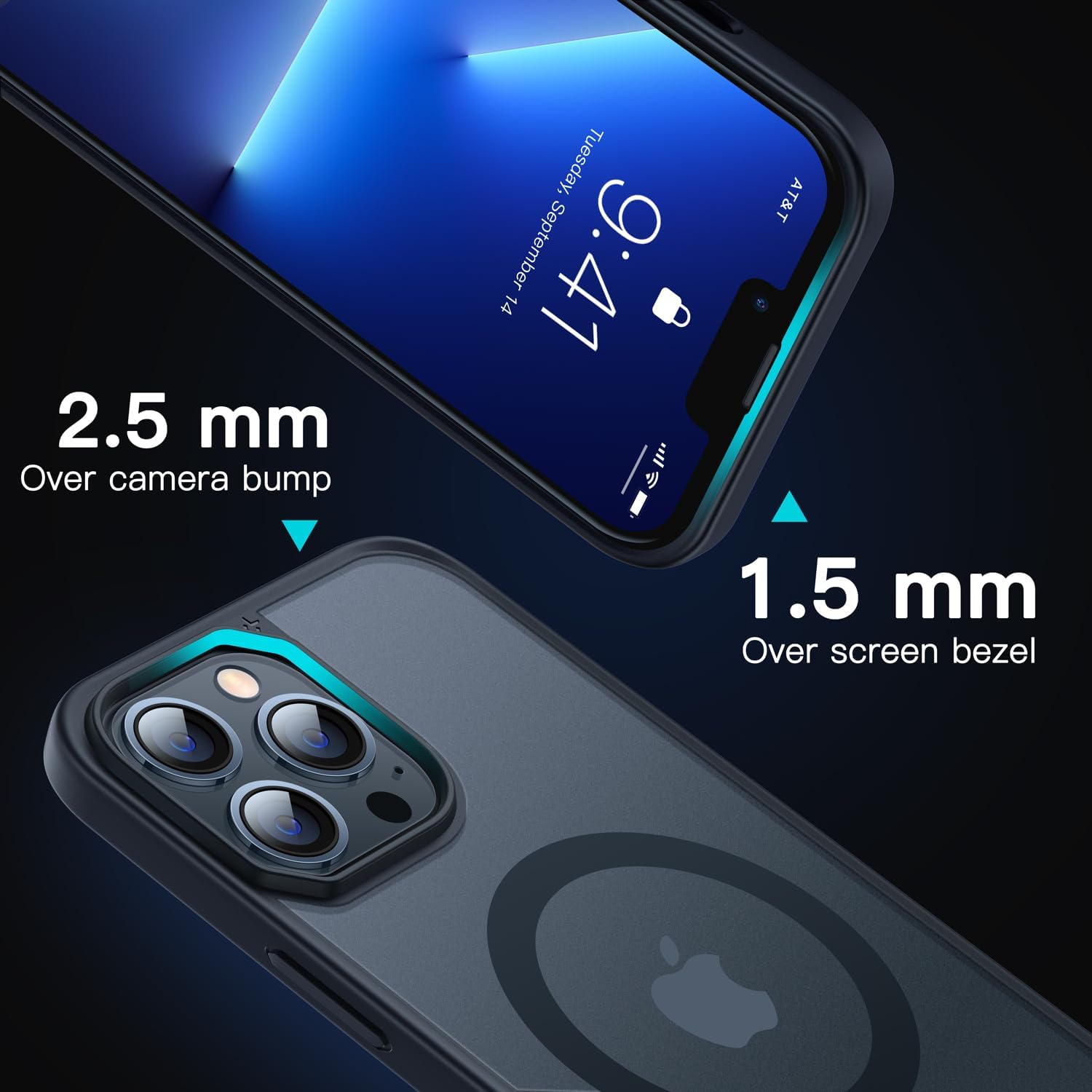iPhone 13 Pro set príslušenstva CASEKOO čierne