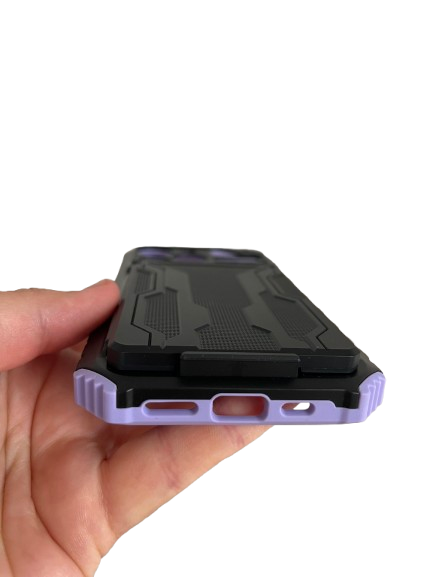 iPhone 13 Pro zadné púzdro Armor Card čierno fialové