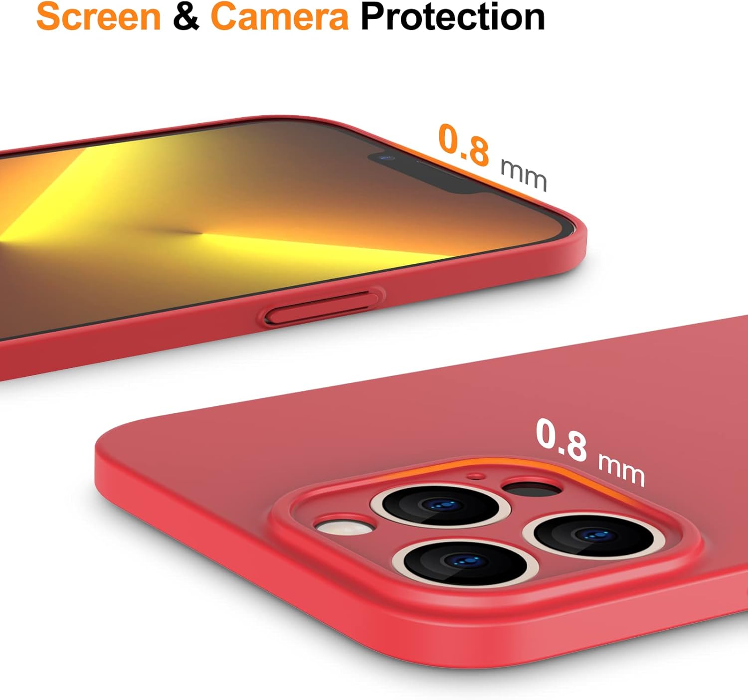iPhone 13 Pro zadné púzdro extra tenké červené