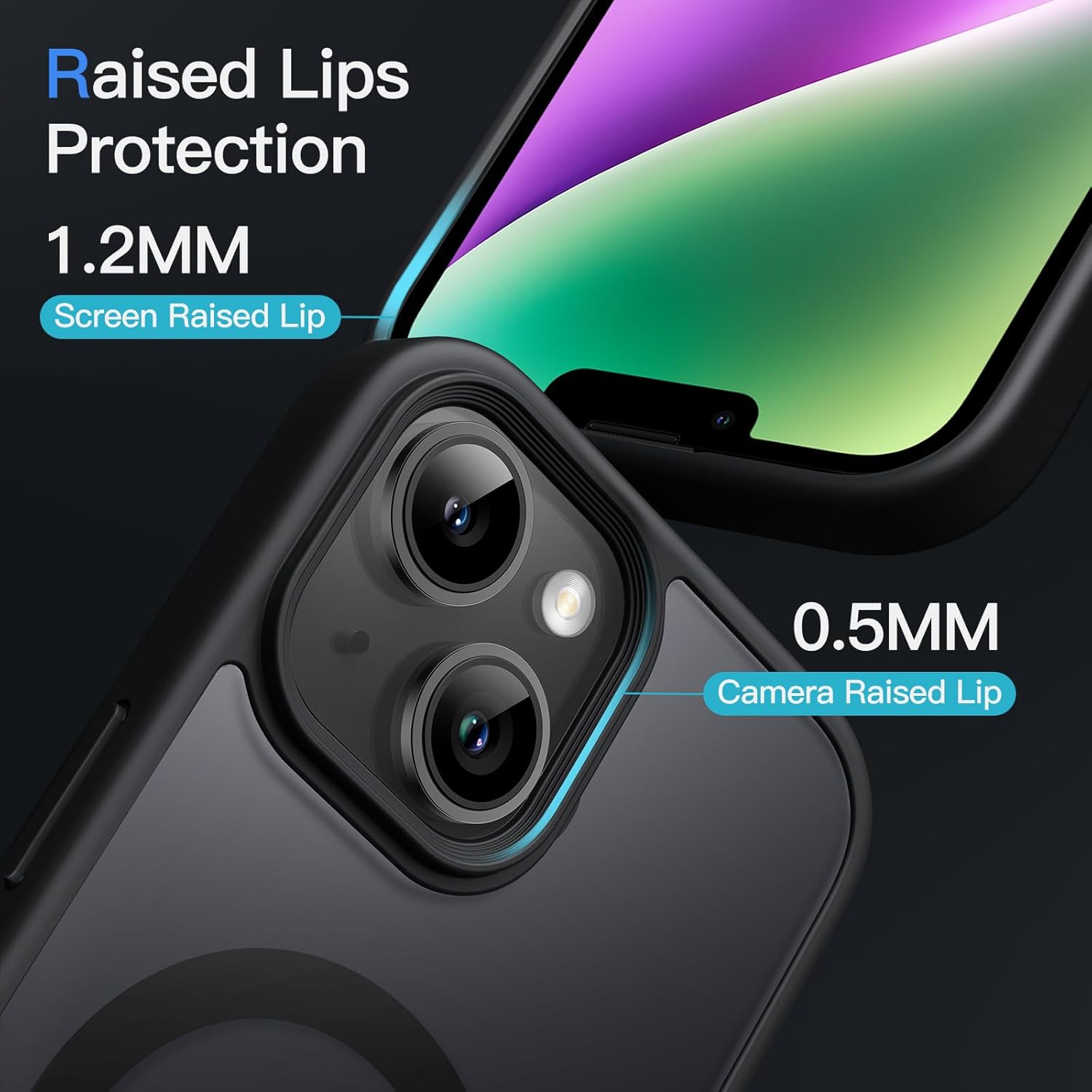 iPhone 14 Plus zadné MagSafe púzdro čierne