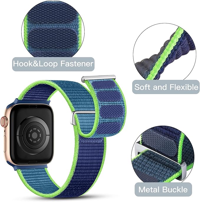 Apple Watch 49mm / 46mm / 45mm / 44mm / 42mm športový remienok modrý