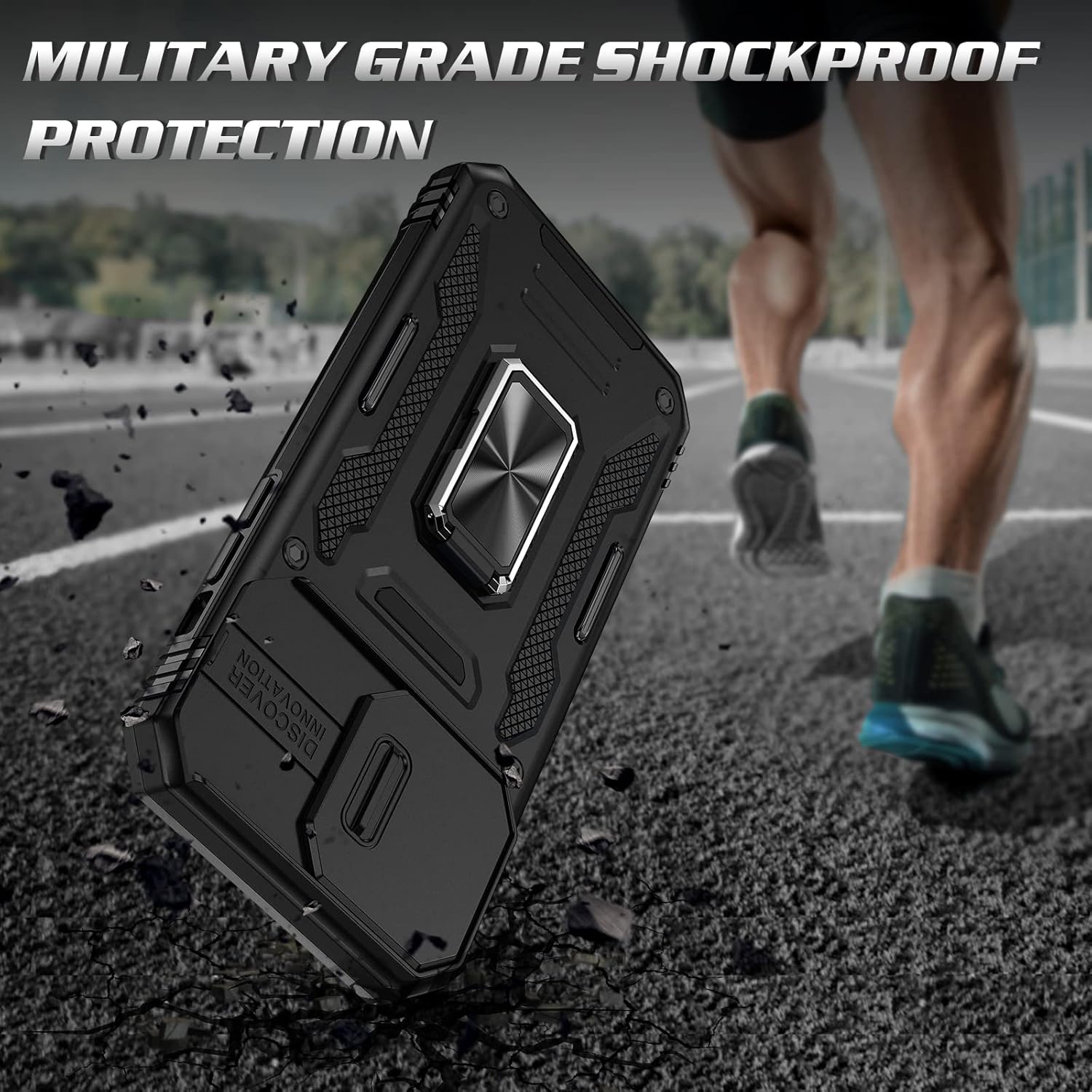 iPhone 14 Pro Max púzdro Slide Armor čierne