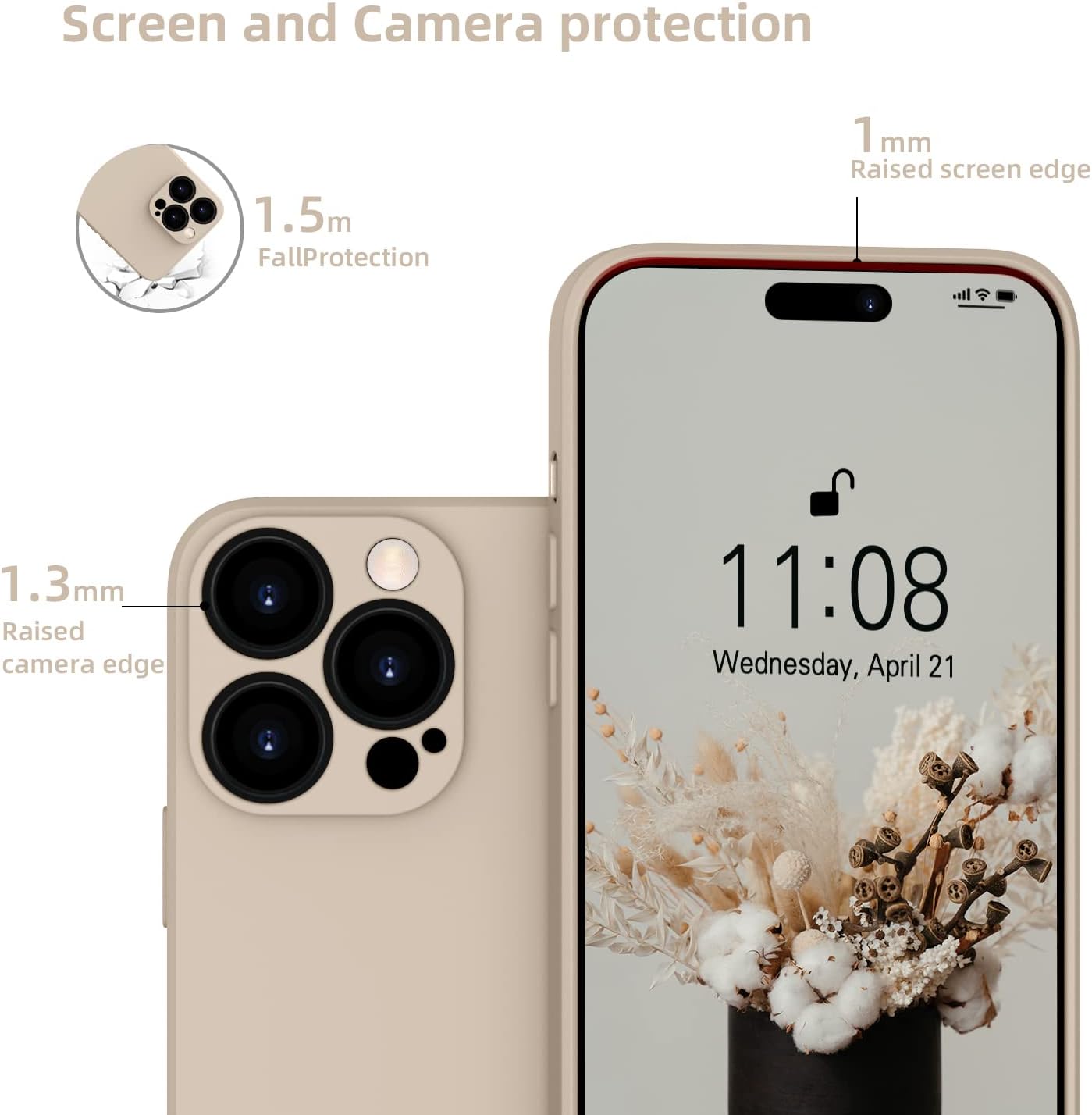 iPhone 14 Pro Max zadné púzdro Soft béžové