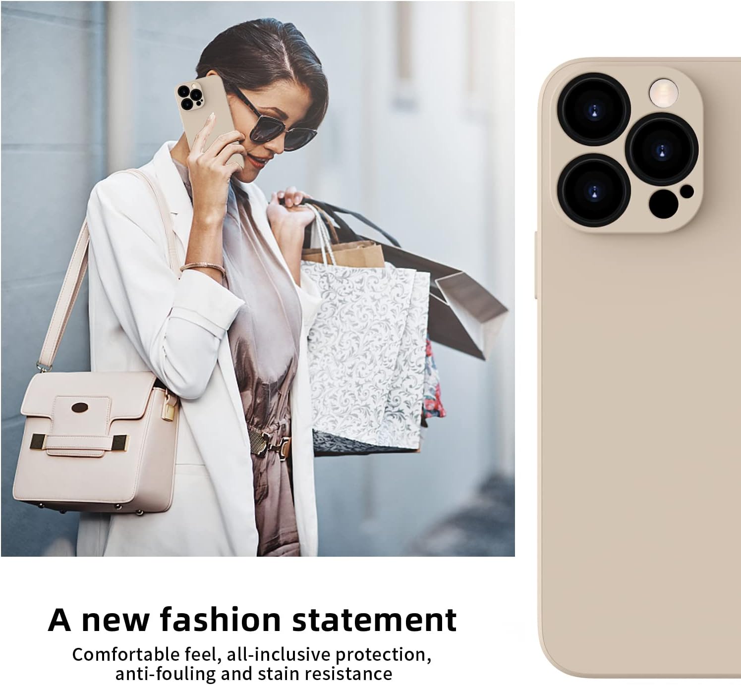 iPhone 14 Pro Max zadné púzdro Soft béžové