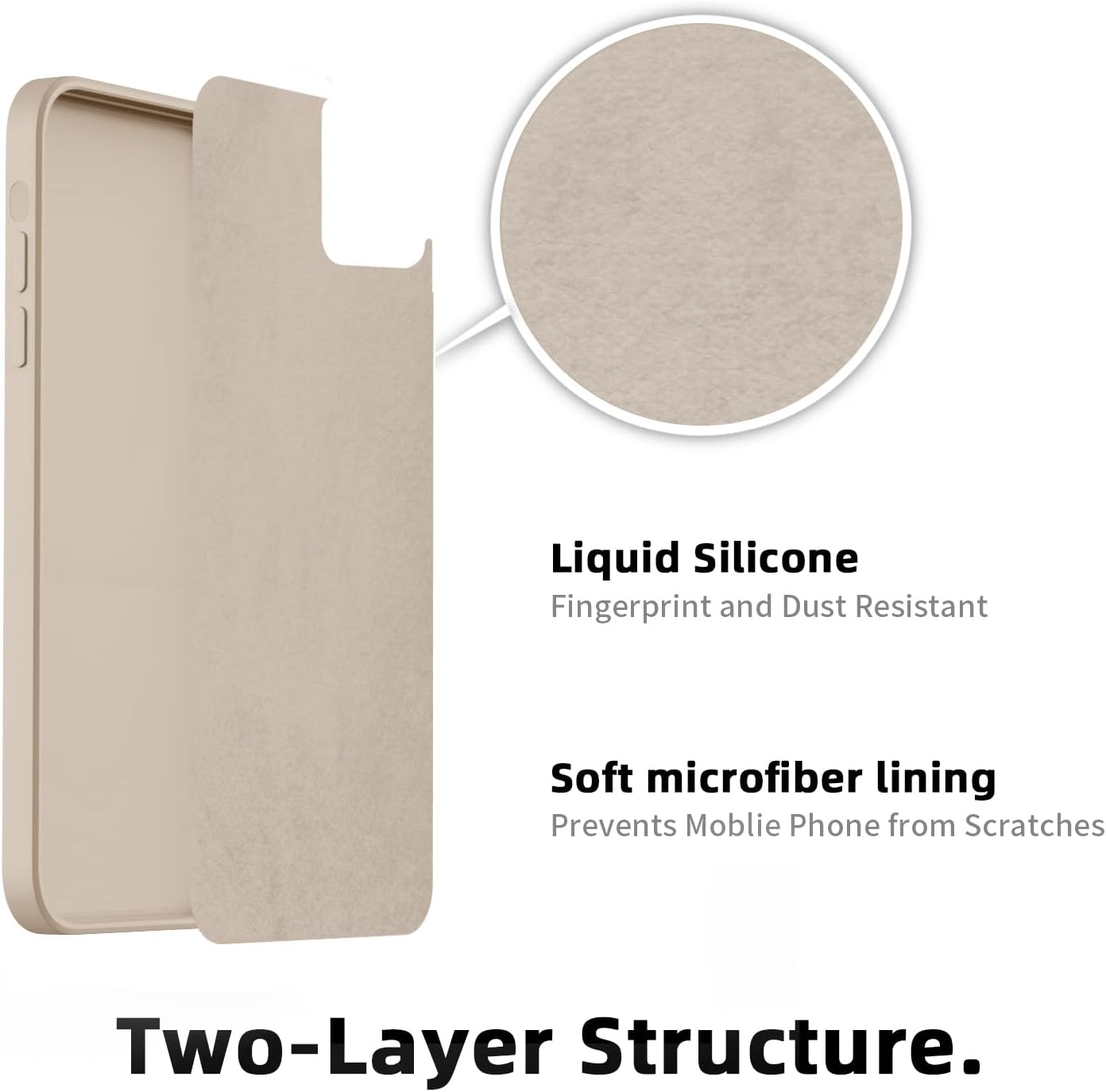 iPhone 14 Pro Max zadné púzdro Soft béžové