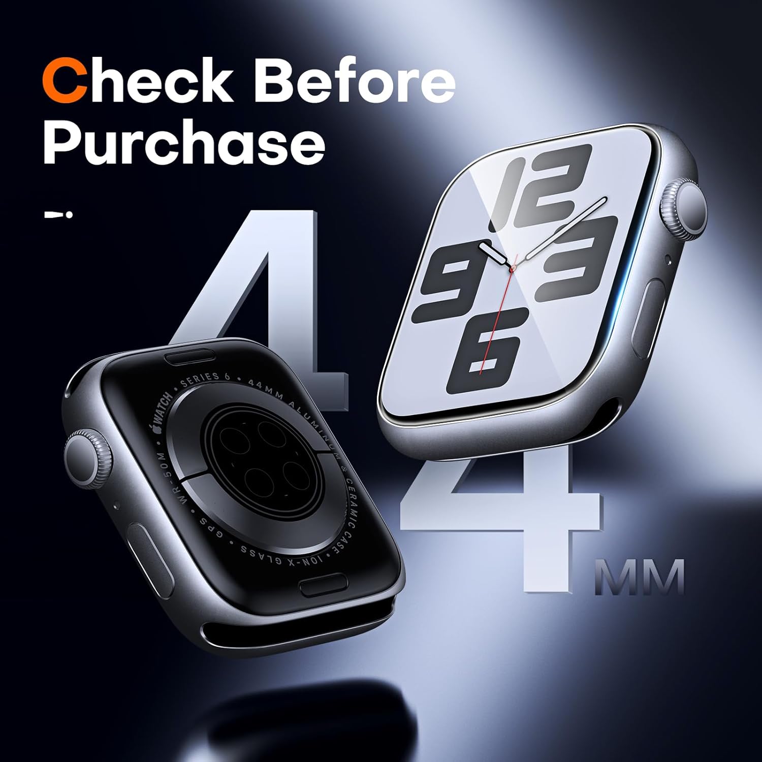 Apple Watch 6 / 5 / 4 / SE 44mm ochranná fólia na displej 6ks