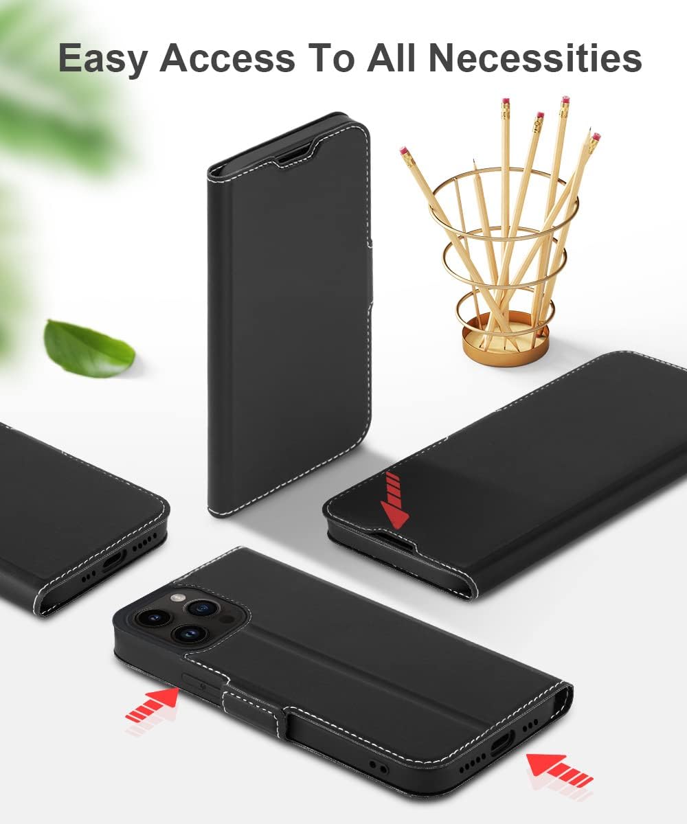 iPhone 14 Pro púzdro Book Slim čierne