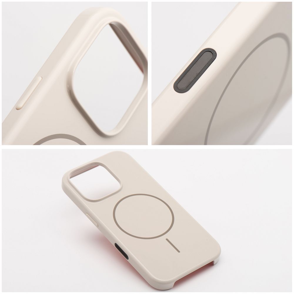 iPhone 14 Pro púzdro Glossy MagSafe krémové