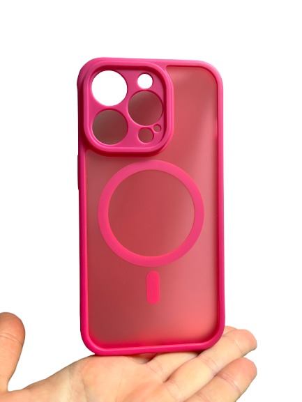 iPhone 14 Pro zadné púzdro MagSafe Matt ružové