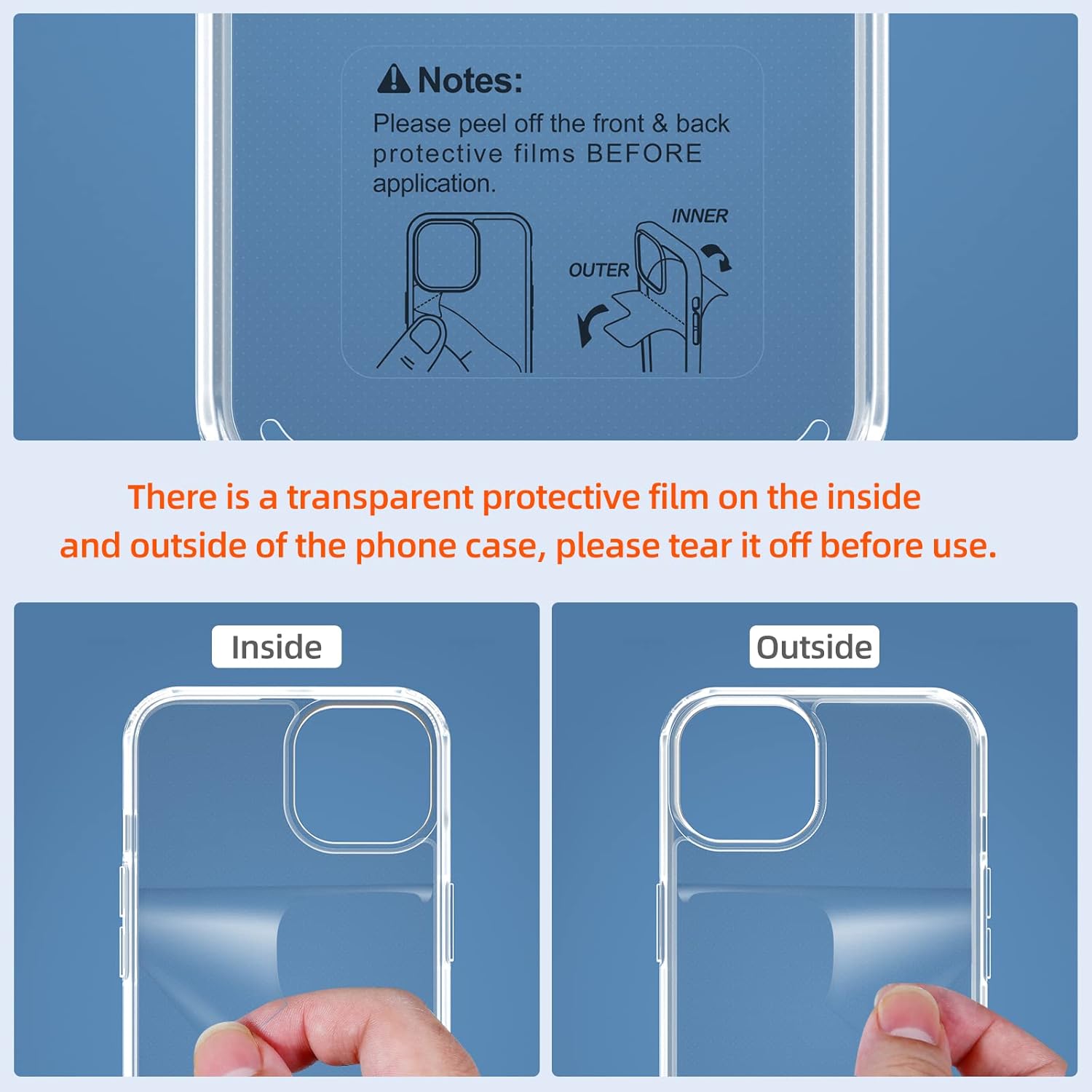 iPhone 14 Pro zadné púzdro priehľadné so šnúrkou