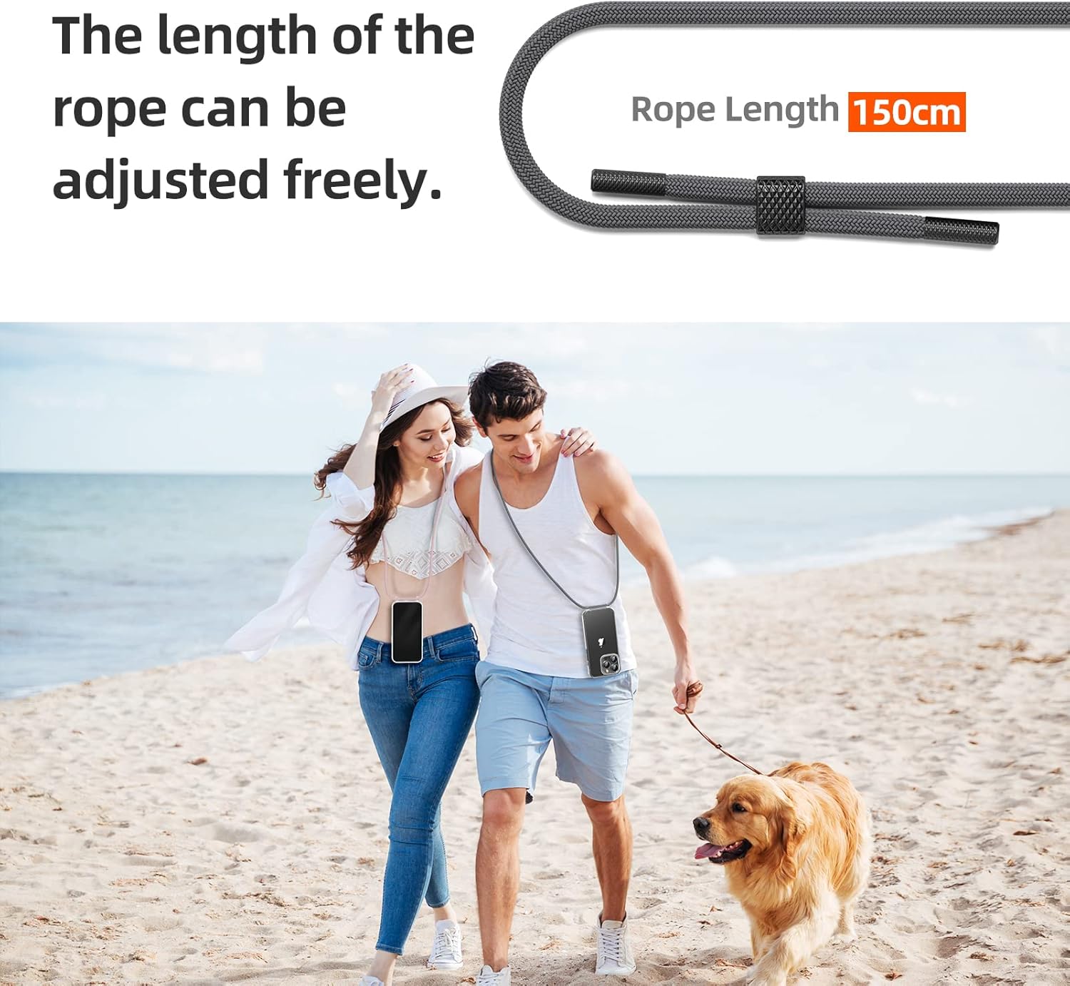 iPhone 14 Pro zadné púzdro priehľadné so šnúrkou