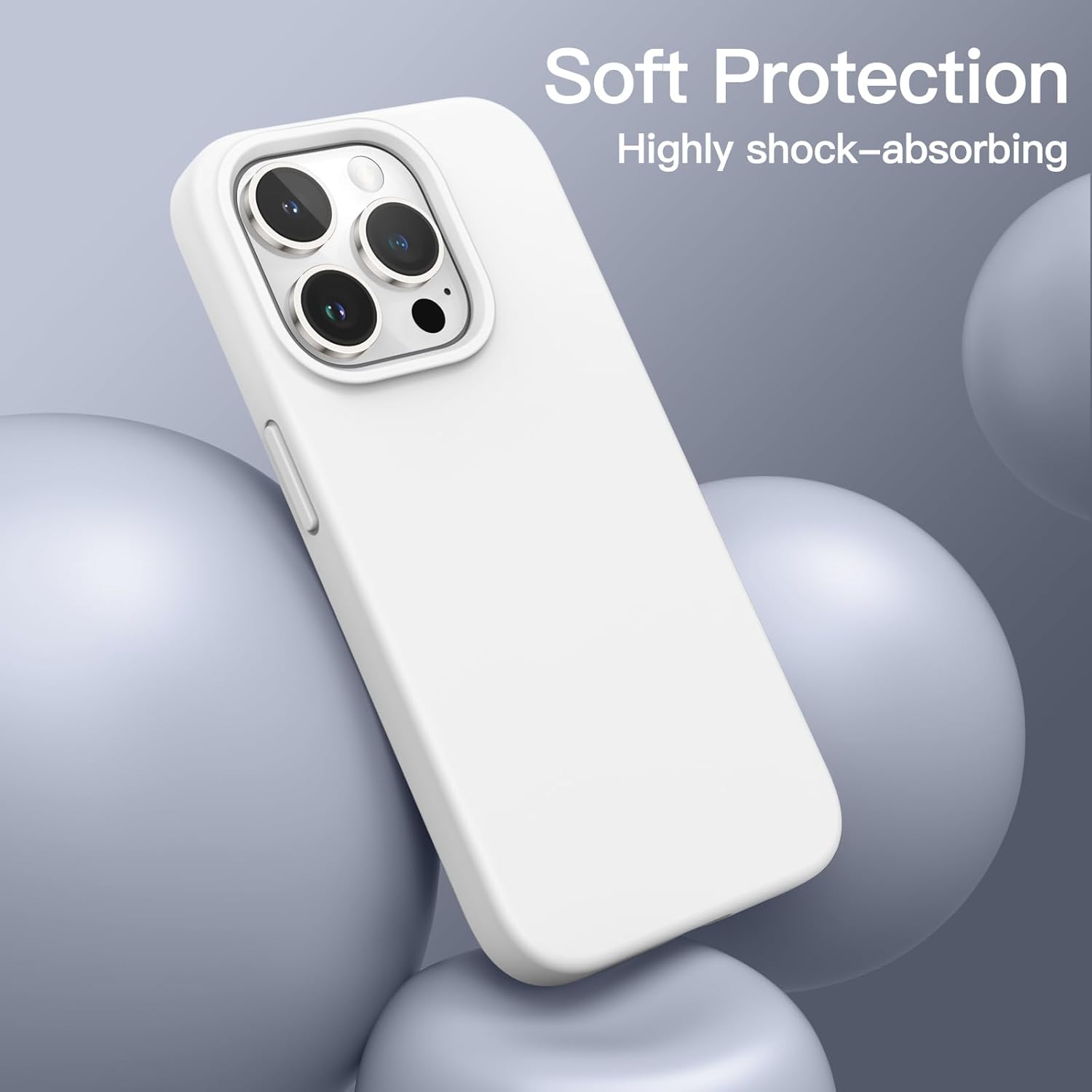 iPhone 14 Pro zadné púzdro Soft biele