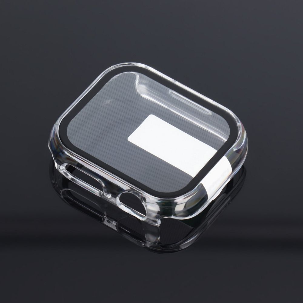 Apple Watch 7/8/9 41mm púzdro so sklom transparentné 2ks v balení