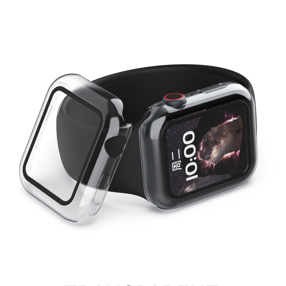 Apple Watch 7/8/9 41mm púzdro so sklom transparentné 2ks v balení