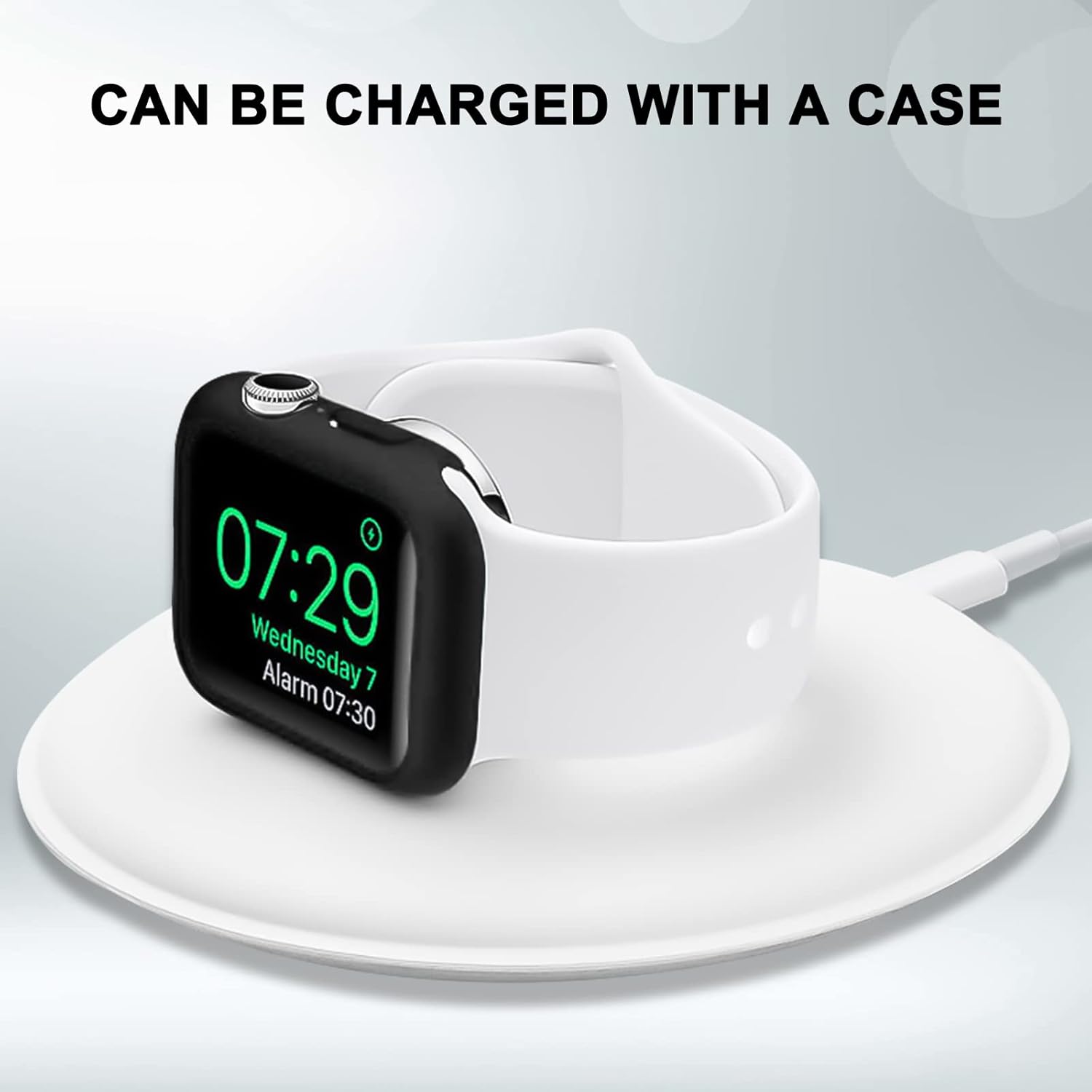Apple Watch 7/8/9 45mm odolné púzdro so sklom - čierne 2ks v balení