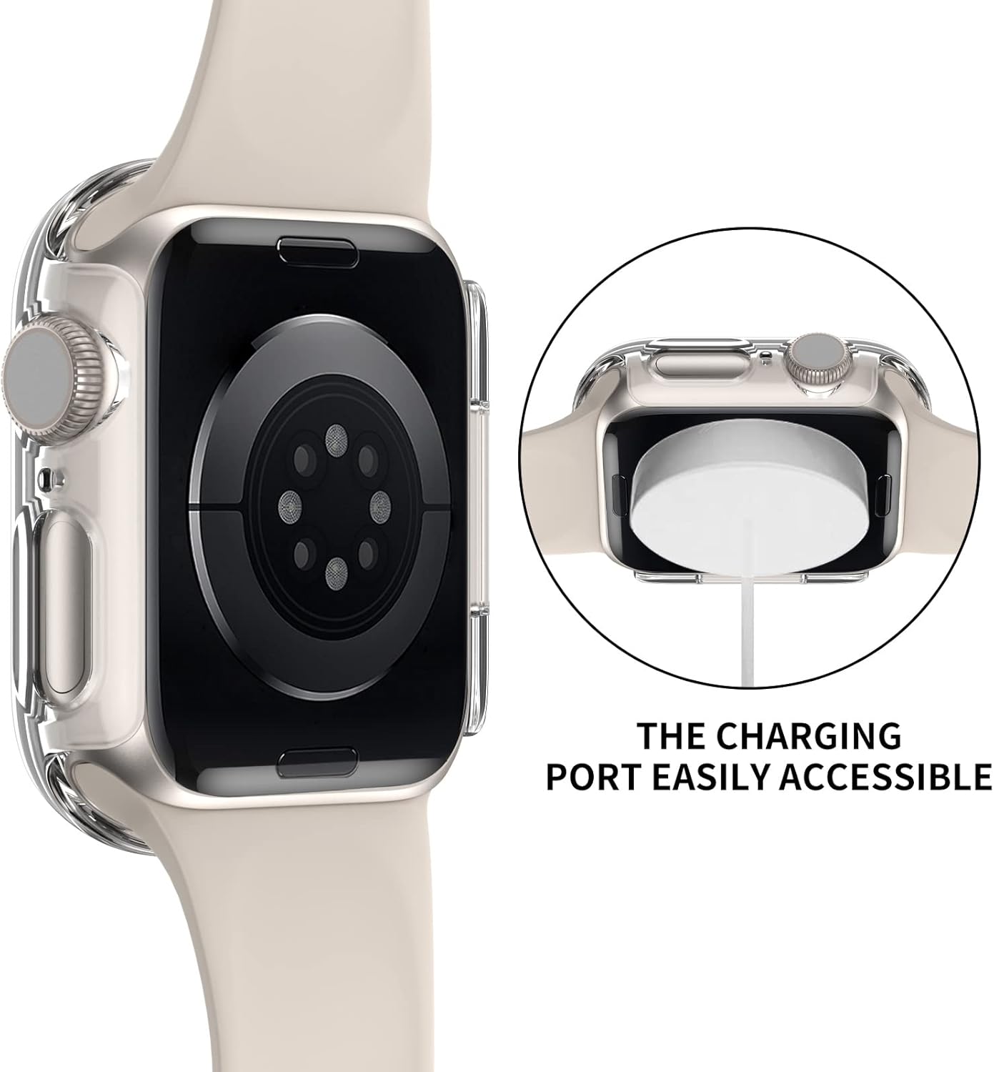 Apple Watch 7/8/9 45mm púzdro so sklom mix farieb 4ks v balení
