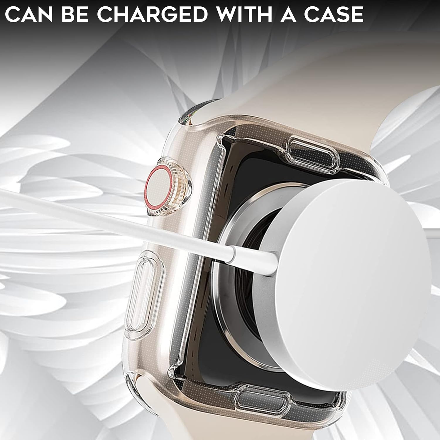 Apple Watch 7/8/9 45mm silikónové púzdro transparentné 5ks