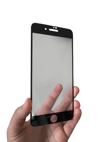 iPhone 7 Plus / 8 Plus zrkadlové púzdro strieborné s ochranným sklom