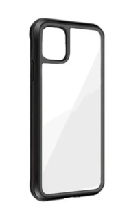 iPhone 12 Pro Max priehľadný kryt čierny lem