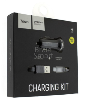 Autonabíjačka + Micro USB kábel HOCO Z1 čierna