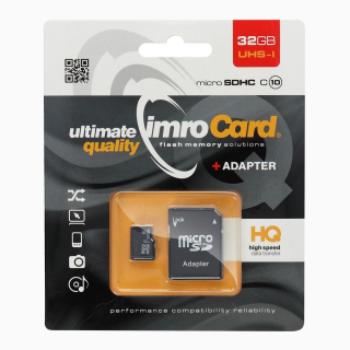 Micro SD + adaptér 32GB class 10