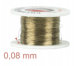 Molybdénový drôt dĺžka 100m hrúbka 0,08mm