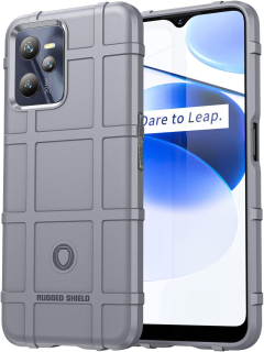 Realme C35 protišmykové zadné púzdro sivé