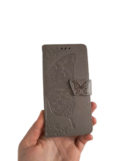 Samsung Galaxy A03S knižkové púzdro motýľ hnedé