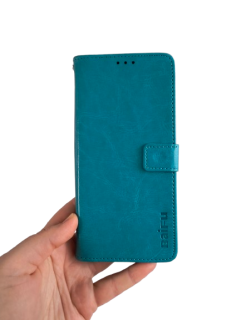 Samsung Galaxy A03S kožené púzdro tyrkys