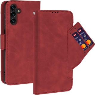 Samsung Galaxy A13 5G / A04S kožené púzdro book NEWZEROL červené