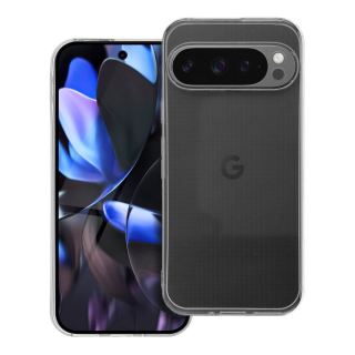 Google Pixel 9 Pro zadné silikónové púzdro priehľadné extra pevné 2mm s ochranou okolo kamery