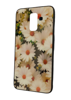 Samsung Galaxy A6+ (Plus) púzdro Glass Flower