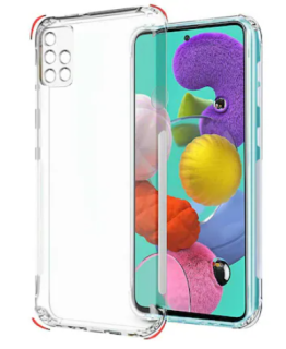 Samsung Galaxy A71 zadné Armor púzdro priehľadné