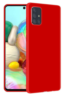 Samsung Galaxy A71 zadné púzdro gumené červené