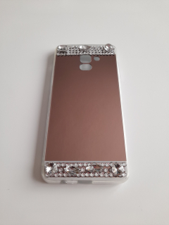 Samsung Galaxy A8+ (Plus) zrkadlové púzdro BL ružové