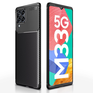Samsung Galaxy M33 5G zadné púzdro Carbon Fiber čierne
